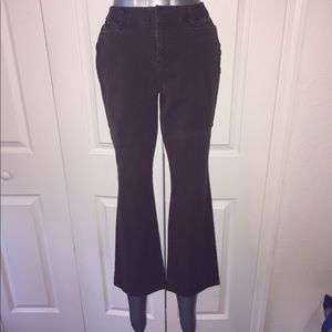 Petite bell bottom style pants